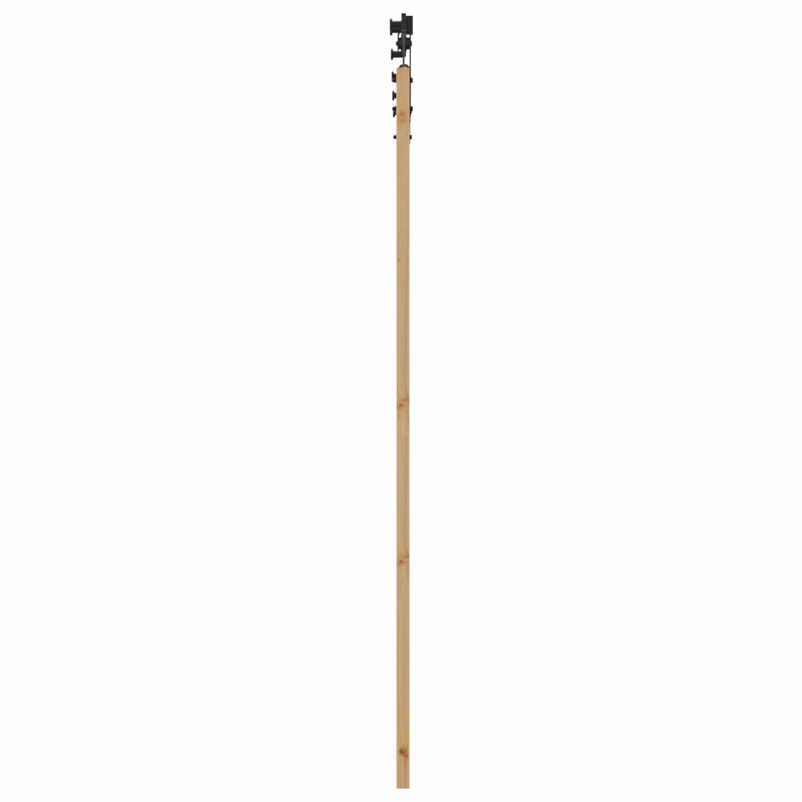 vidaXL Drzwi przesuwne ORKDAL Naturalny i czarny 73,5 x 211 cm