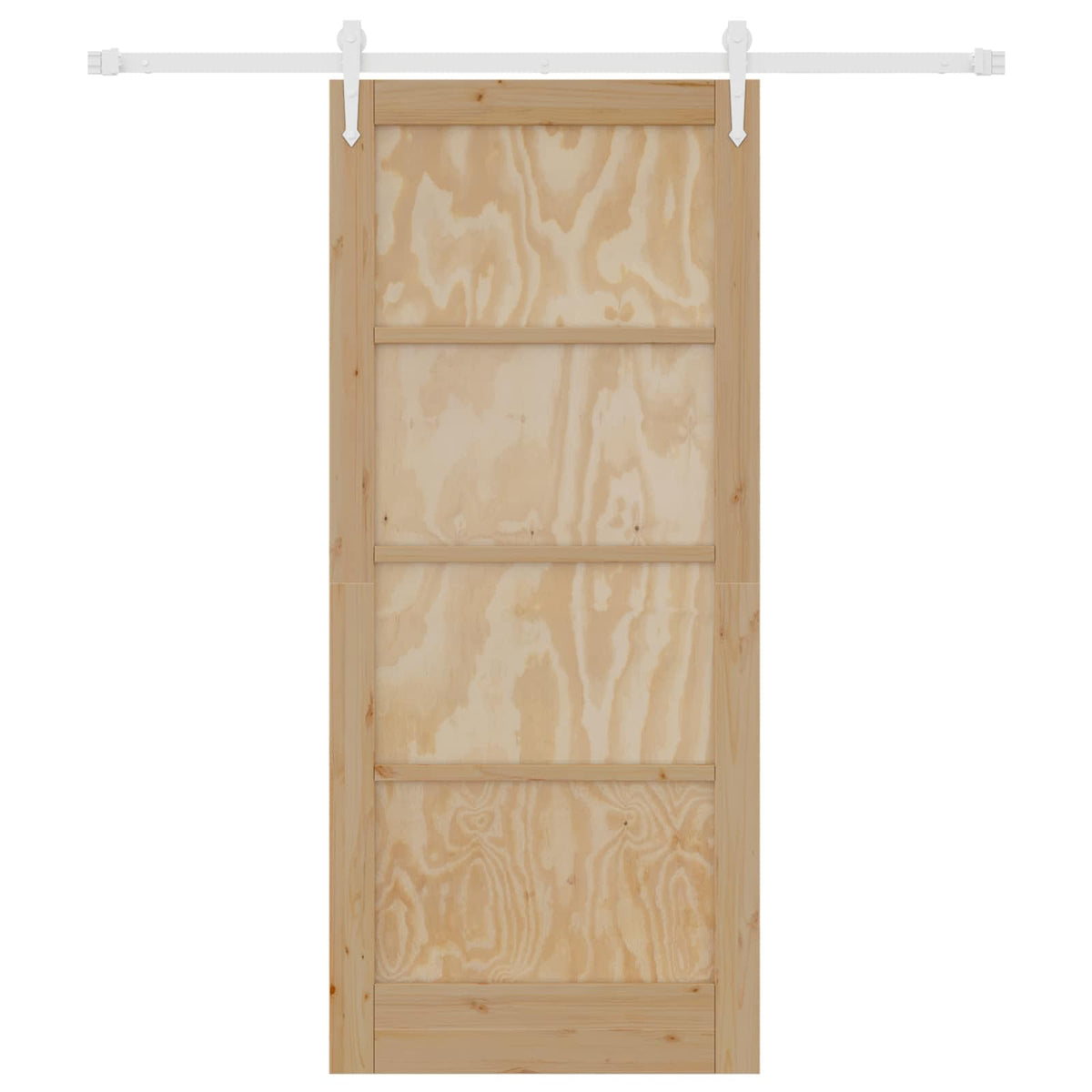 vidaXL Drzwi przesuwne ORKDAL 86 x 198,5 cm Lite drewno sosnowe