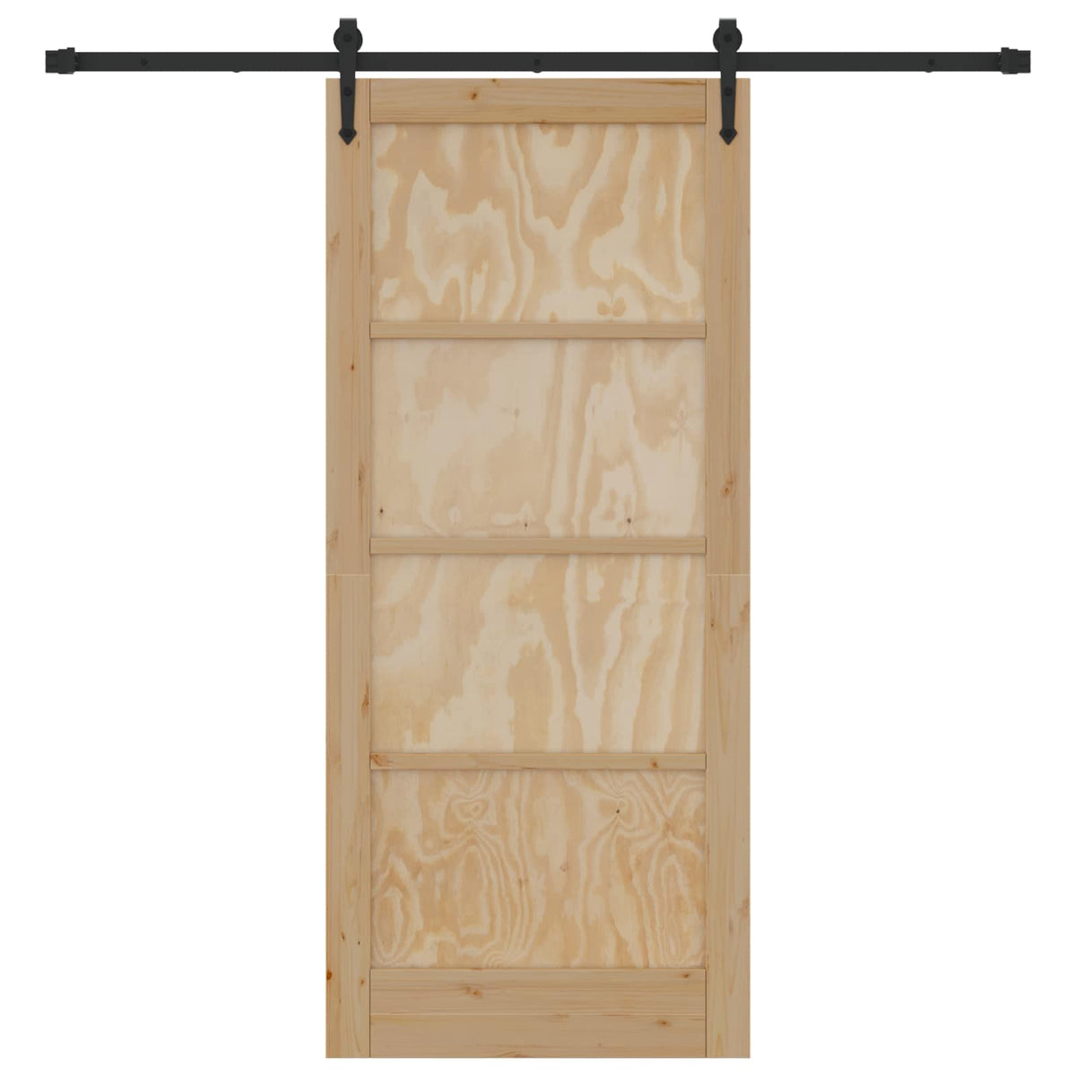 vidaXL Drzwi przesuwne ORKDAL 86 x 198,5 cm Lite drewno sosnowe