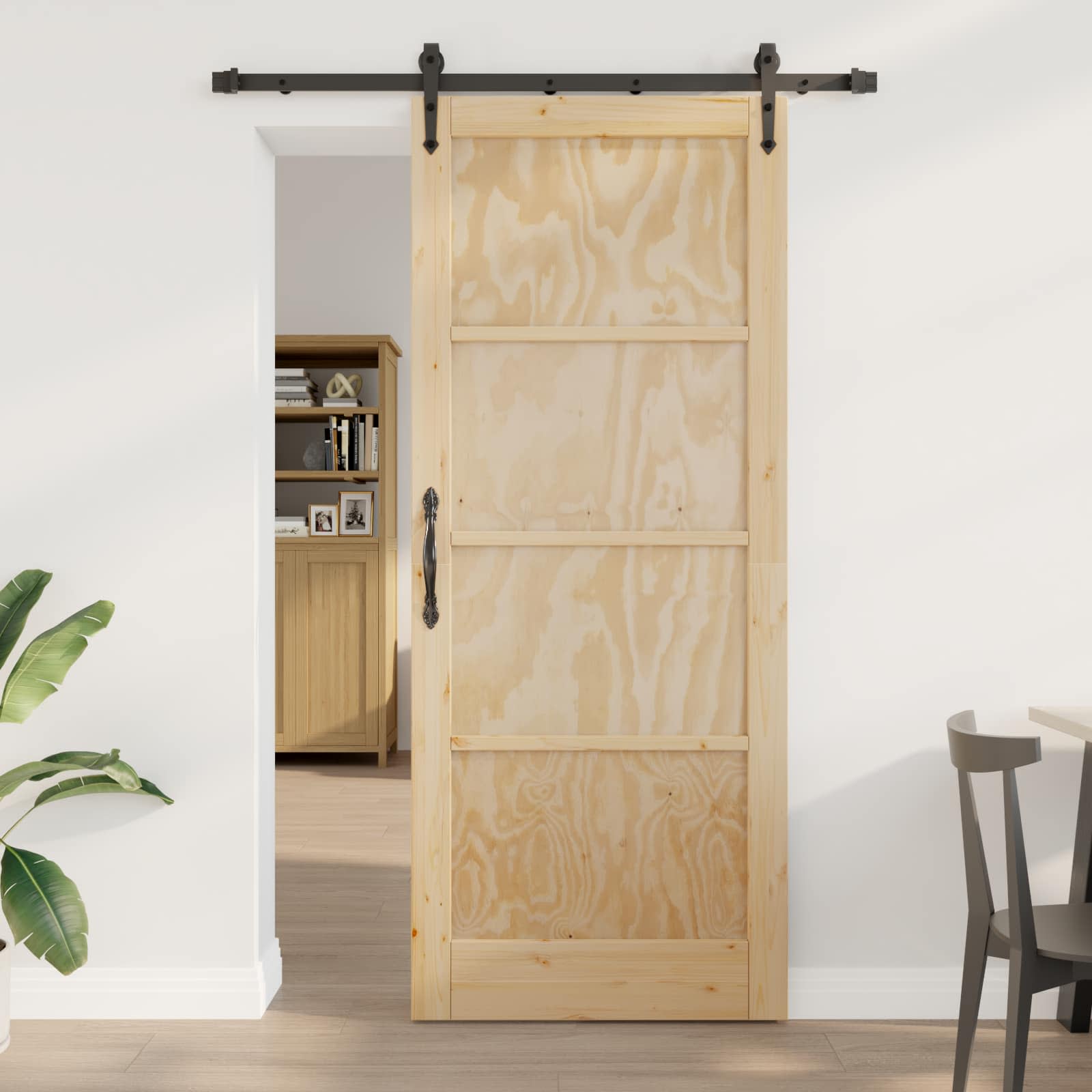 vidaXL Drzwi przesuwne ORKDAL naturalny 86 x 211 cm