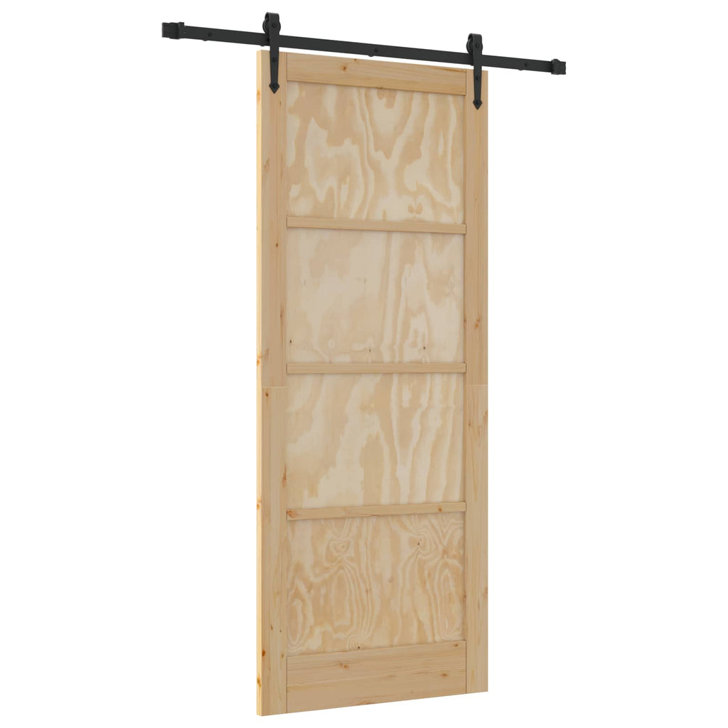 vidaXL Drzwi przesuwne ORKDAL naturalny 86 x 211 cm