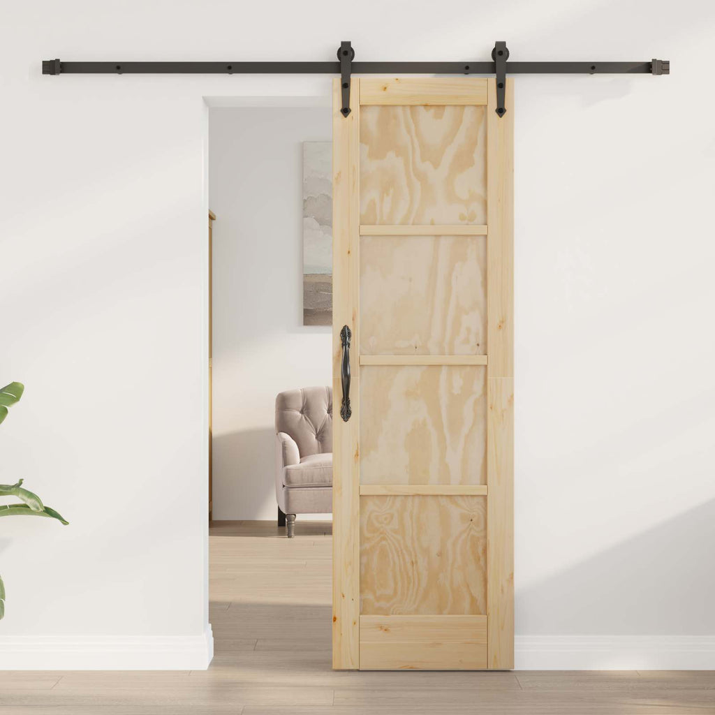 vidaXL Drzwi przesuwne ORKDAL naturalny 61 x 198,5 cm