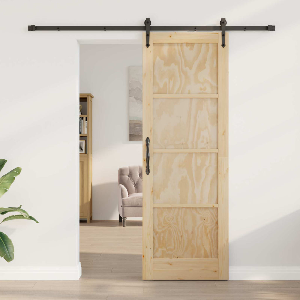 vidaXL Drzwi przesuwne ORKDAL naturalny 73,5 x 211 cm