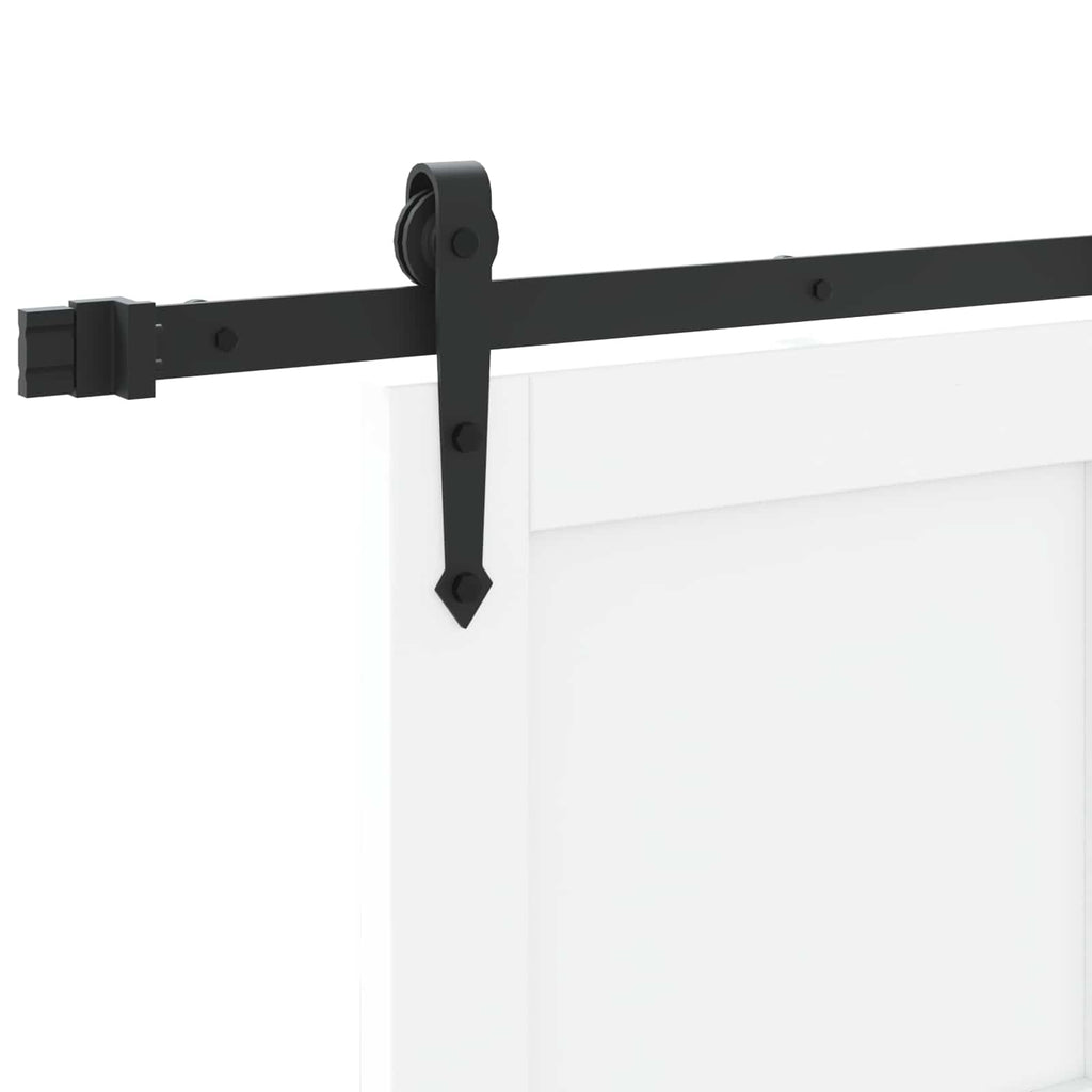 vidaXL Drzwi przesuwne ORKDAL Biały 83 x 232 cm Lite drewno sosnowe