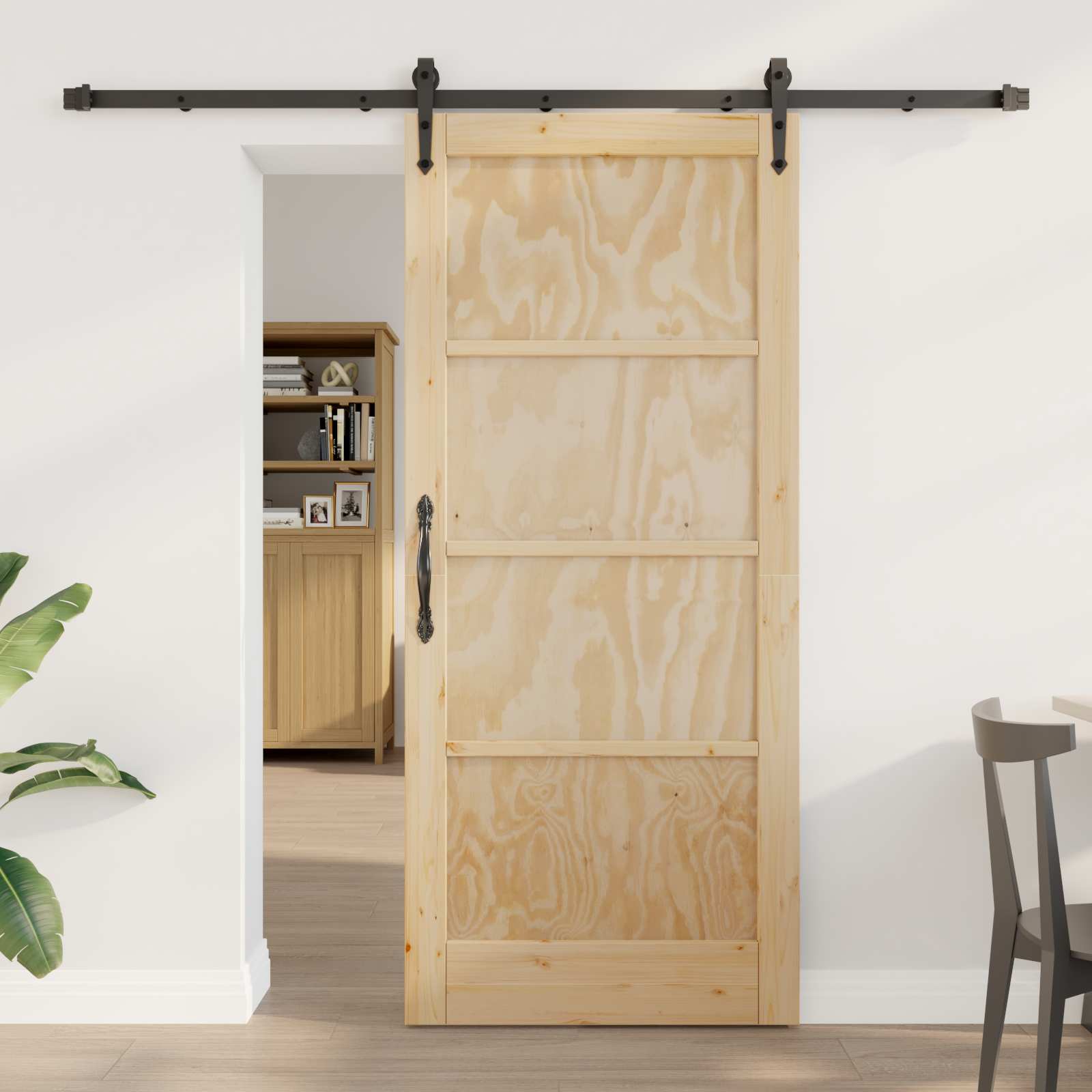 vidaXL Drzwi przesuwne ORKDAL naturalny 86 x 198,5 cm