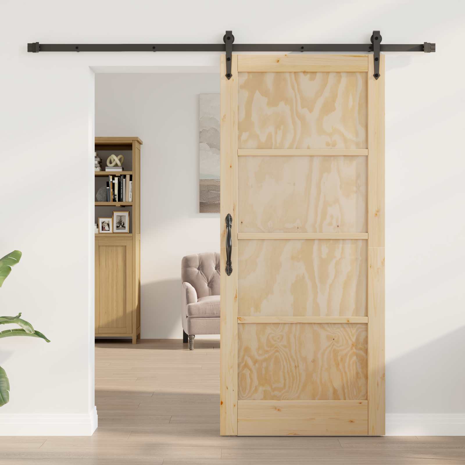 vidaXL Drzwi przesuwne ORKDAL naturalny 86 x 198,5 cm