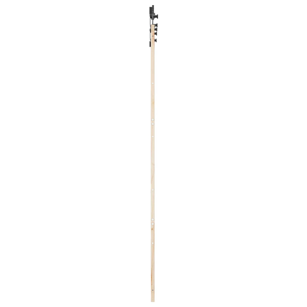 vidaXL Drzwi przesuwne naturalny 80 x 208 cm Lite drewno sosnowe