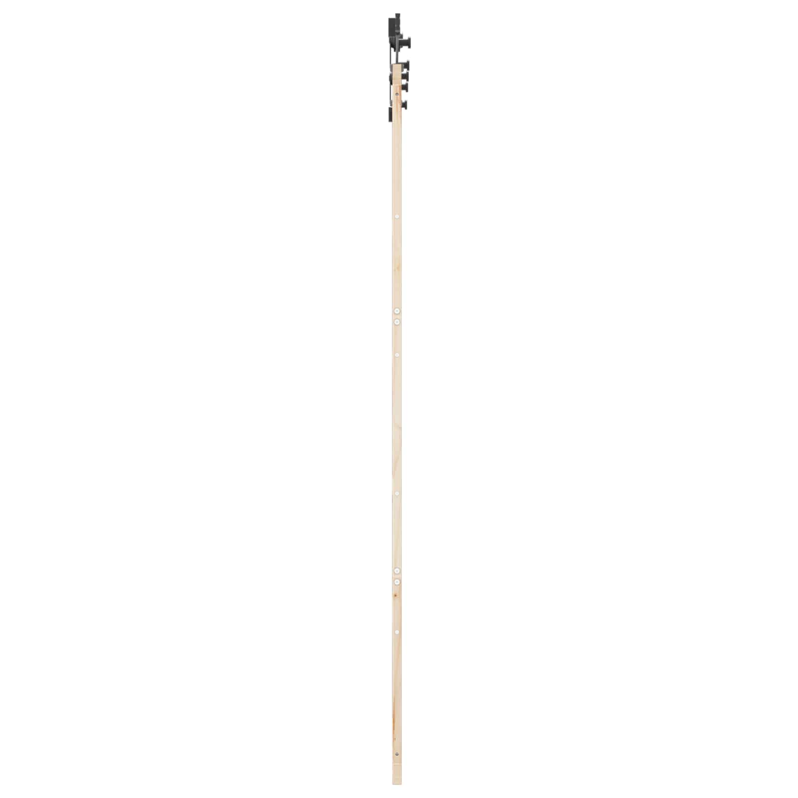 vidaXL Drzwi przesuwne naturalny 80 x 208 cm Lite drewno sosnowe