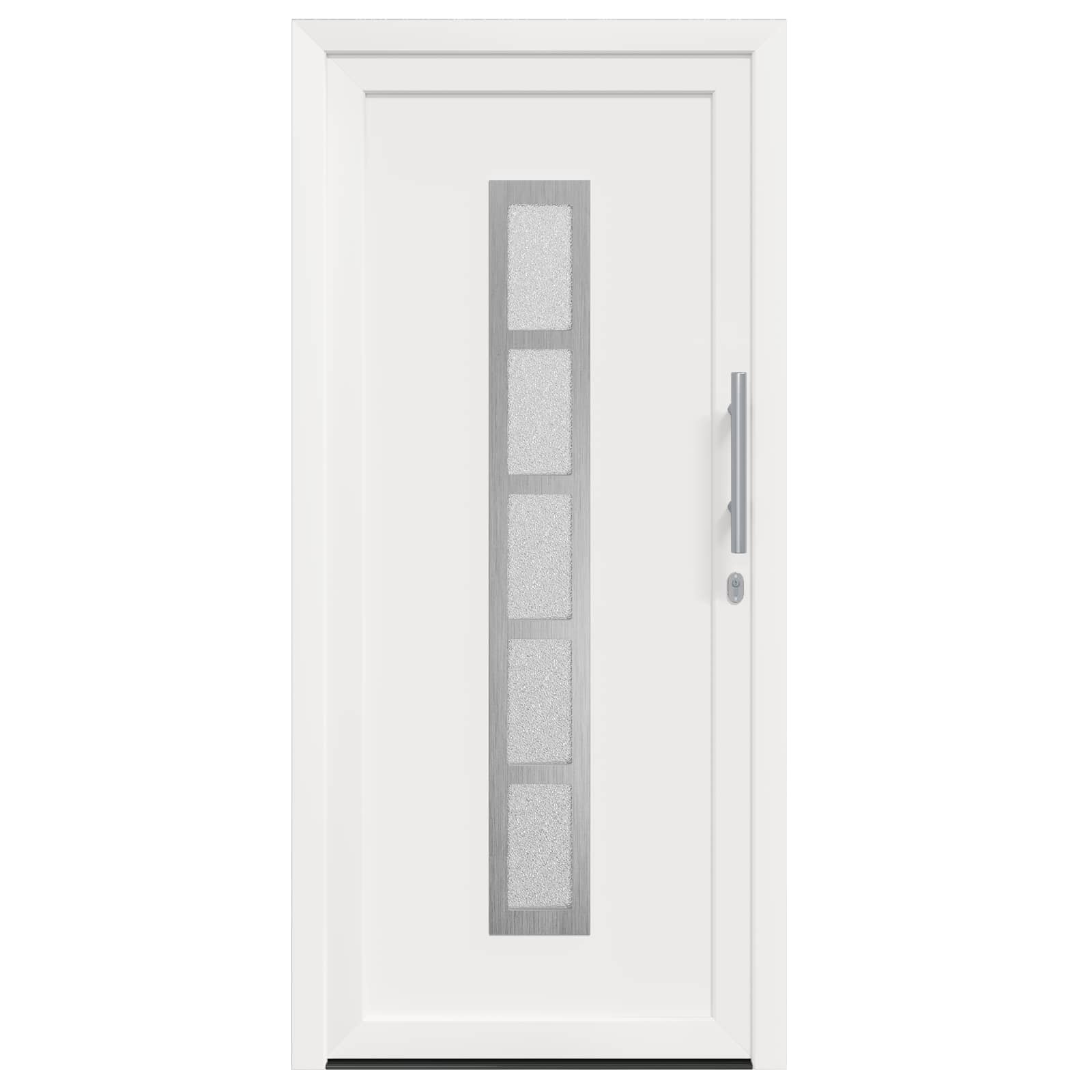vidaXL Drzwi Frontowe Biały 108 x 208 cm PVC