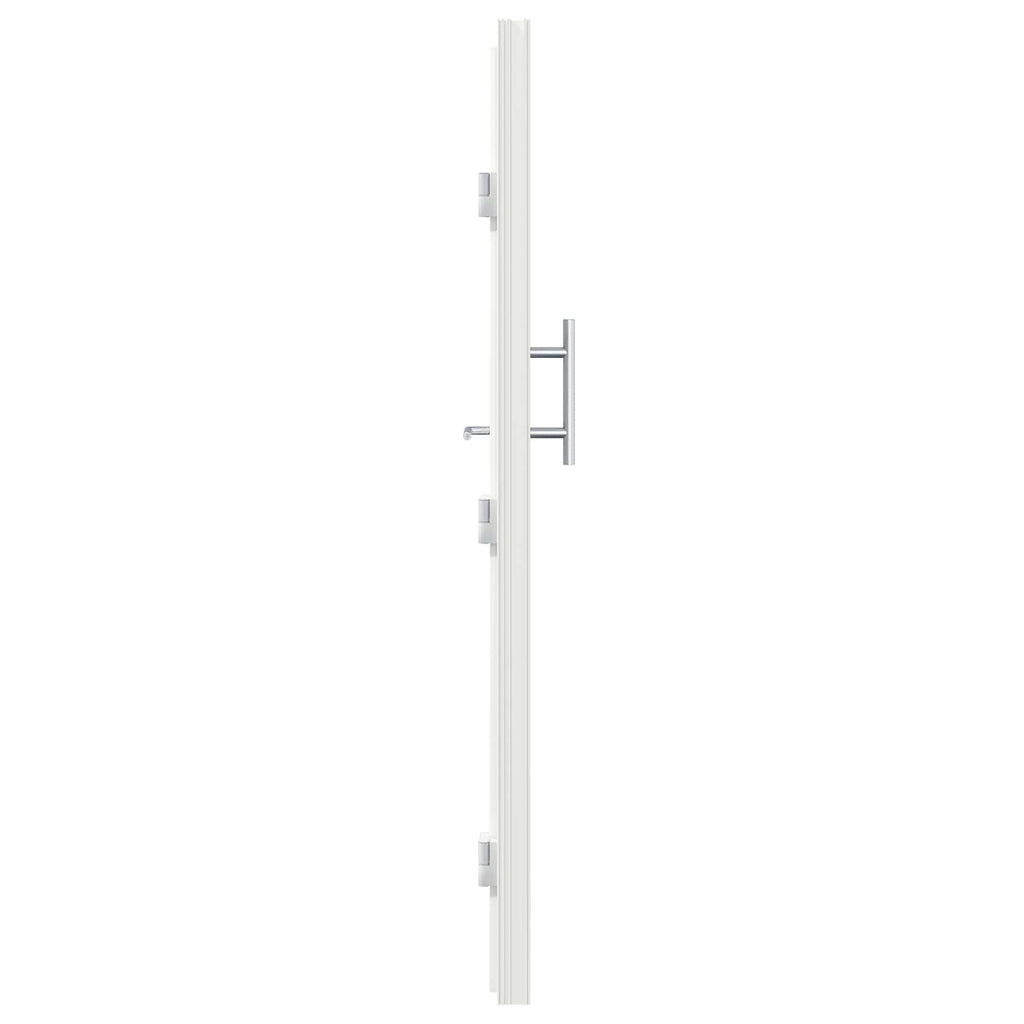 vidaXL Drzwi Frontowe Biały 108 x 208 cm PVC