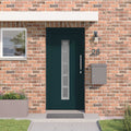 vidaXL Drzwi Frontowe antracytowy 98 x 208 cm PVC