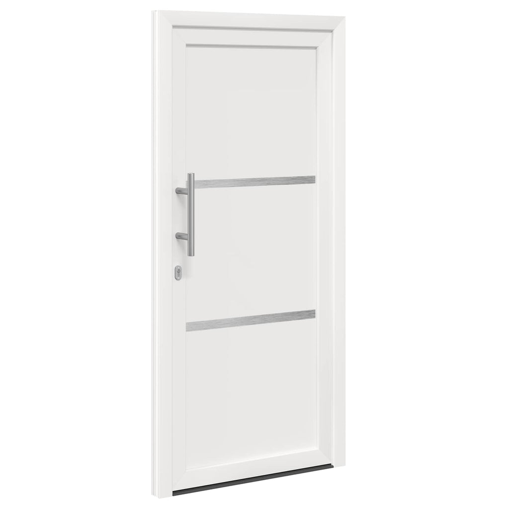 vidaXL Drzwi Frontowe Biały 98 x 200 cm PVC