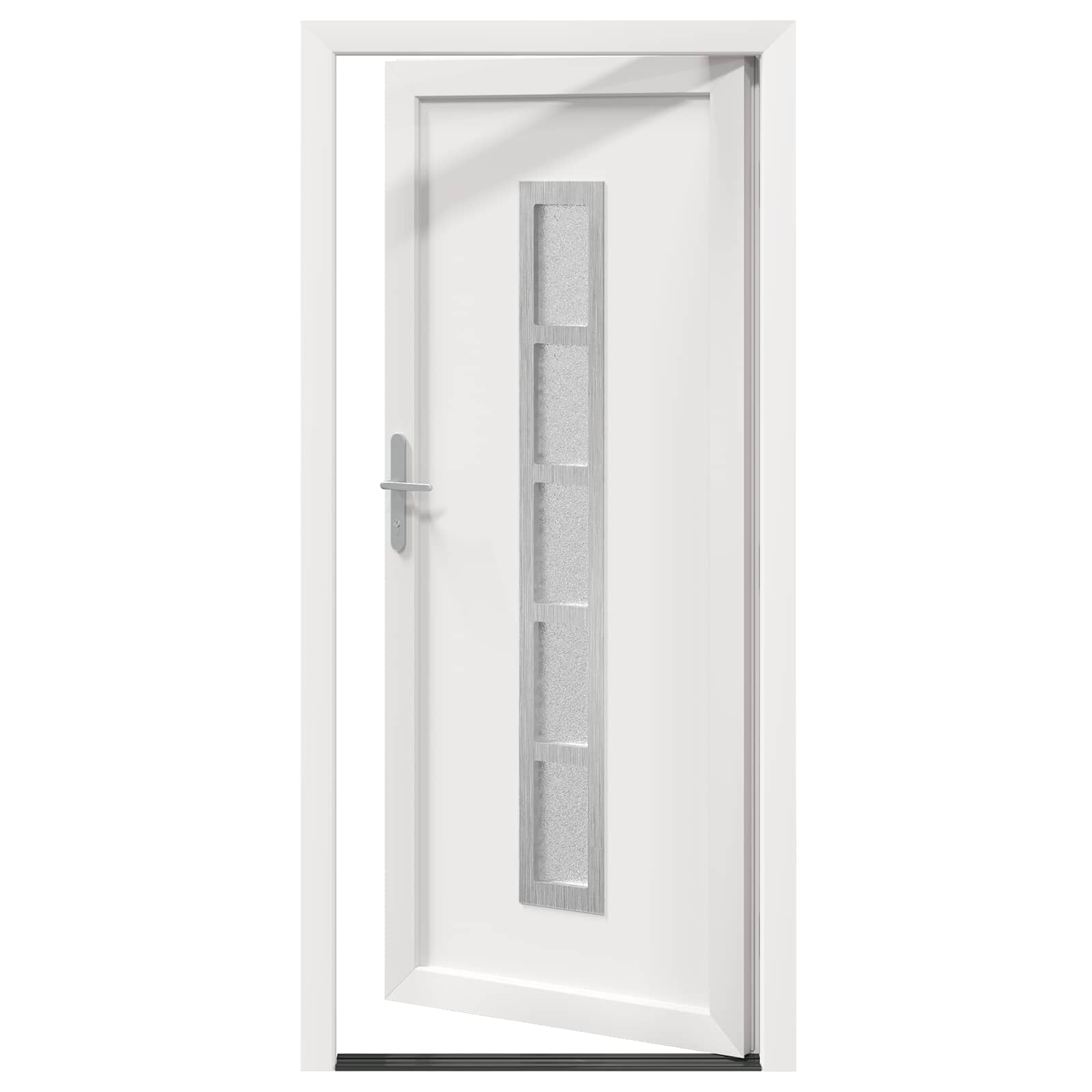 vidaXL Drzwi Frontowe Biały 88 x 200 cm PVC