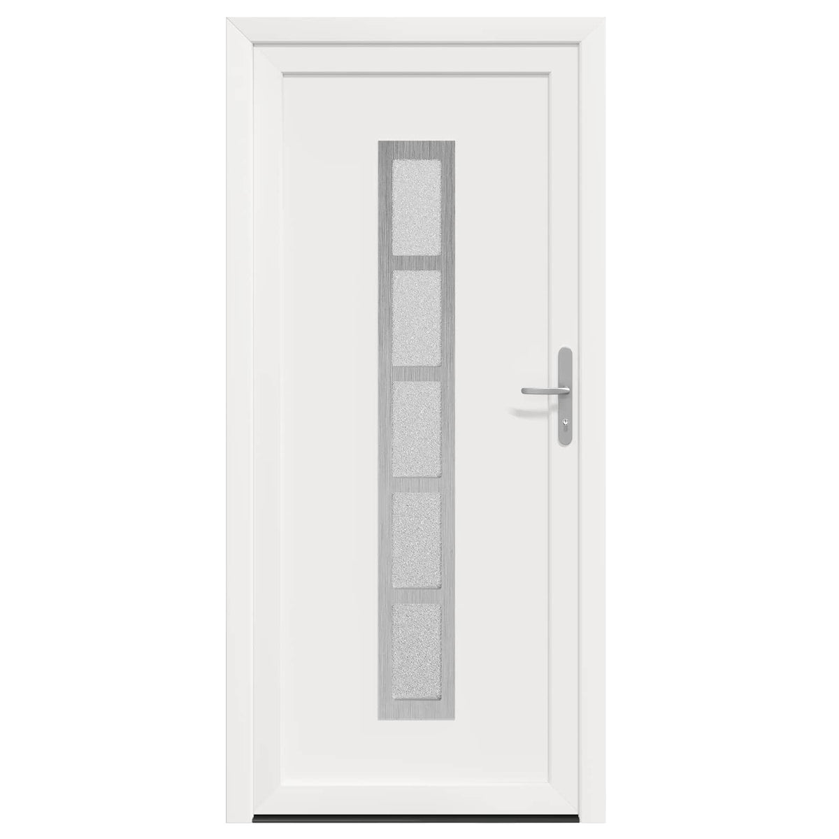 vidaXL Drzwi Frontowe Biały 88 x 200 cm PVC