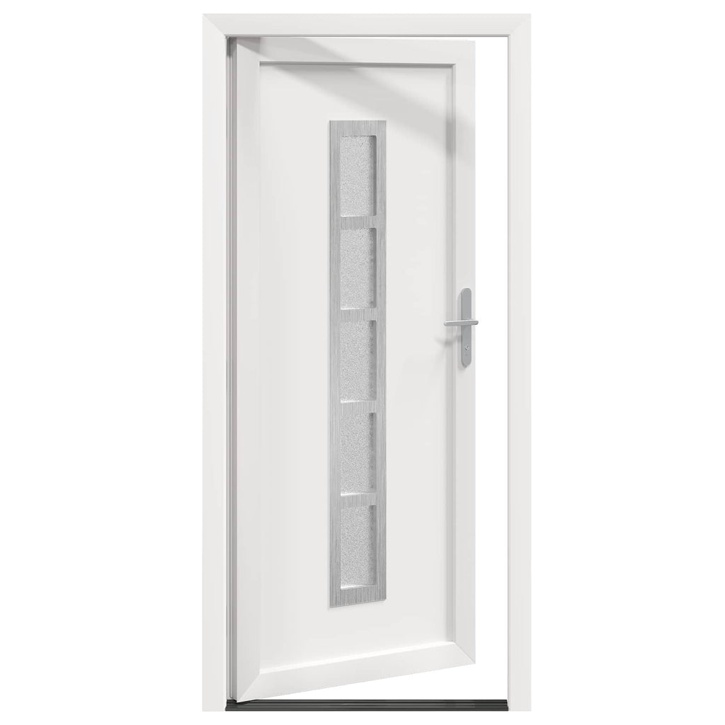 vidaXL Drzwi Frontowe Biały 98 x 200 cm PVC