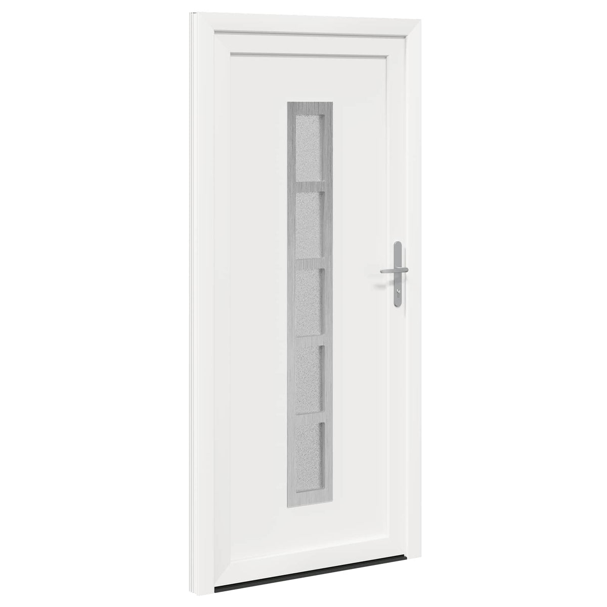 vidaXL Drzwi Frontowe Biały 98 x 208 cm PVC