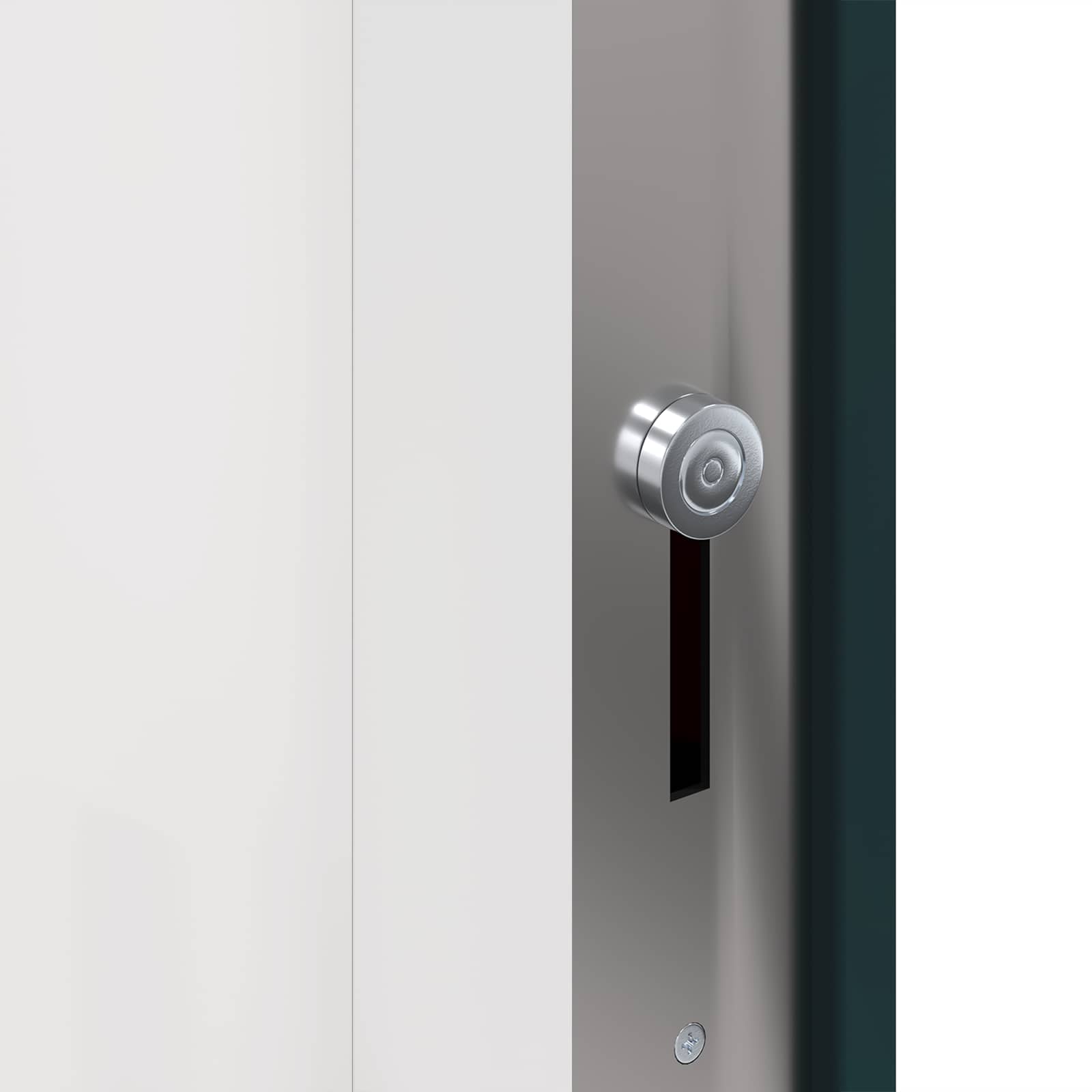 vidaXL Drzwi Frontowe antracytowy 88 x 200 cm PVC