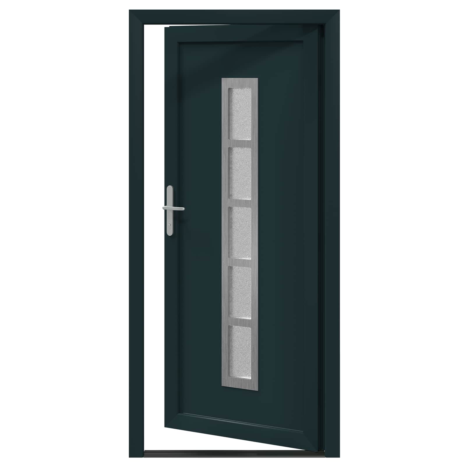 vidaXL Drzwi Frontowe antracytowy 98 x 200 cm PVC