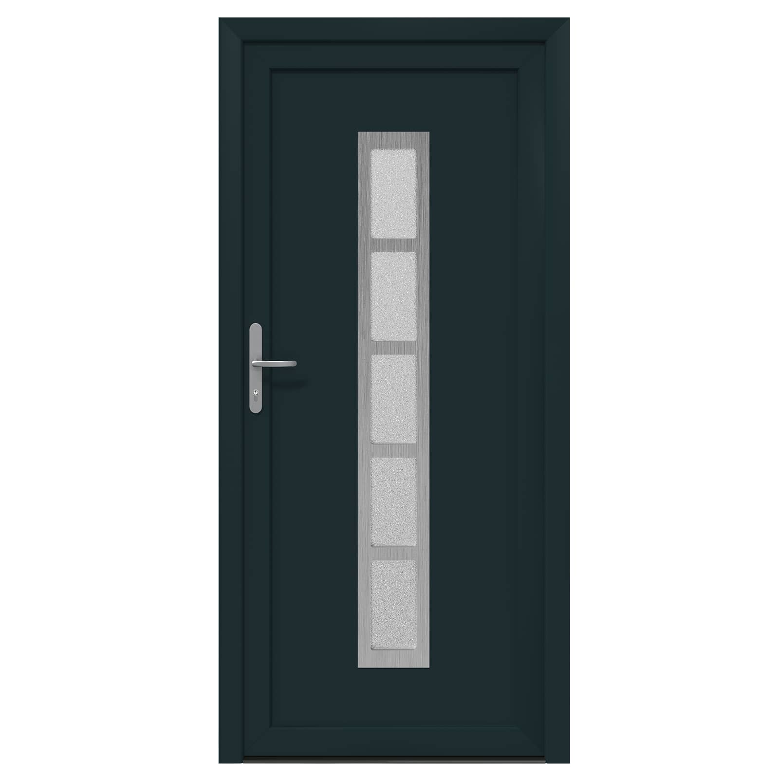 vidaXL Drzwi Frontowe antracytowy 98 x 200 cm PVC