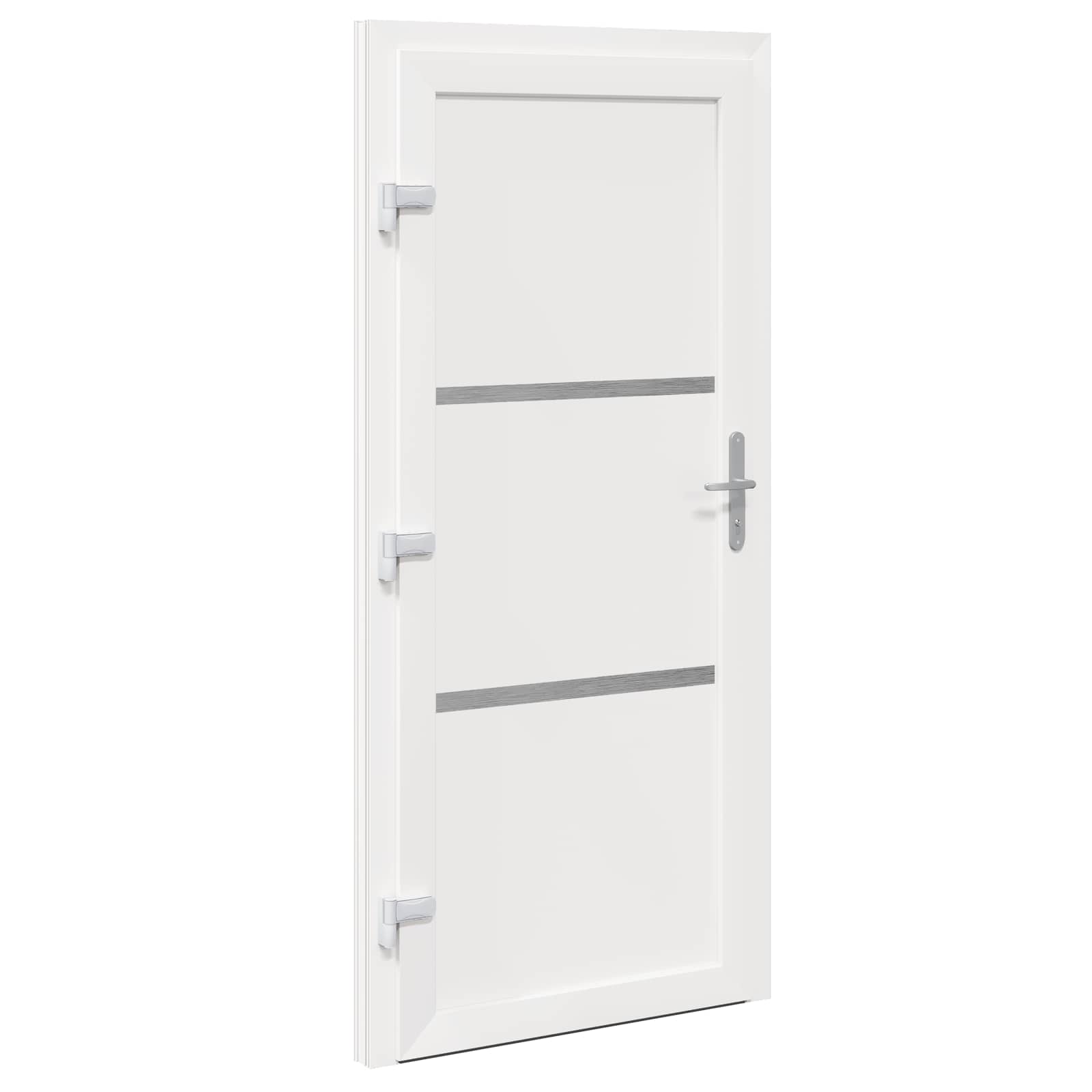 vidaXL Drzwi Frontowe Biały 98 x 200 cm PVC