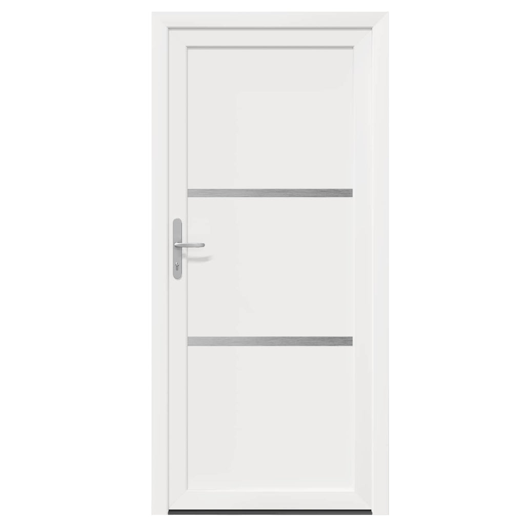 vidaXL Drzwi Frontowe Biały 98 x 200 cm PVC