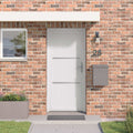 vidaXL Drzwi Frontowe Biały 88 x 200 cm PVC