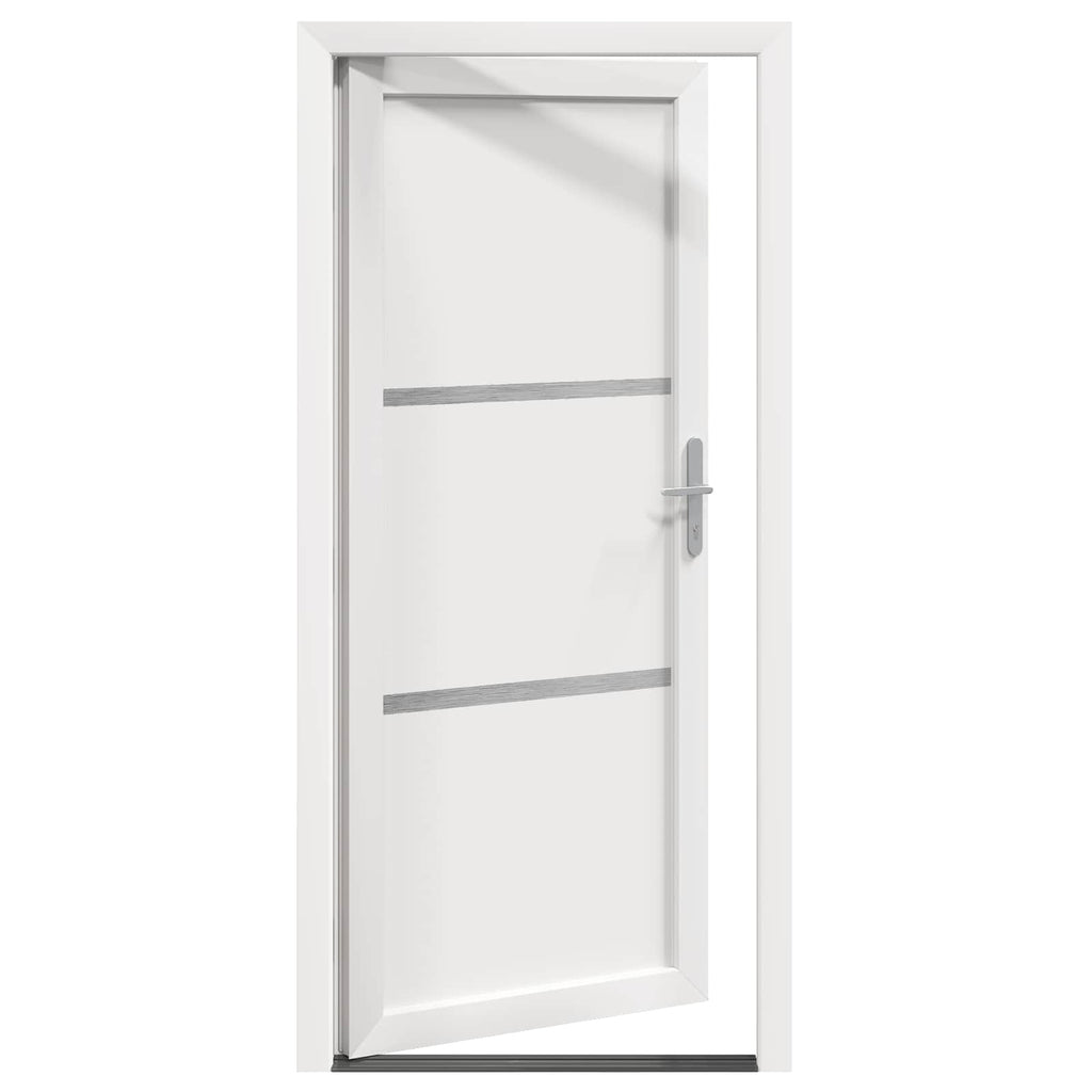 vidaXL Drzwi Frontowe Biały 98 x 200 cm PVC