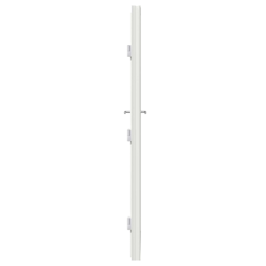 vidaXL Drzwi Frontowe Biały 108 x 208 cm PVC