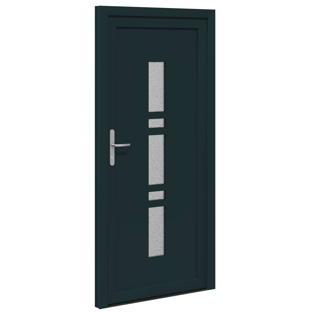 vidaXL Drzwi Frontowe antracytowy 98 x 200 cm PVC