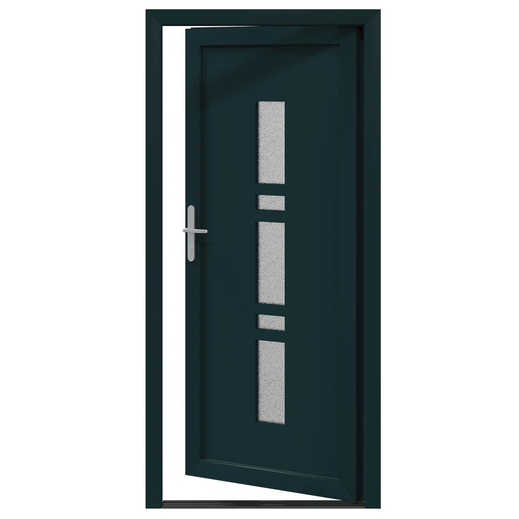 vidaXL Drzwi Frontowe antracytowy 98 x 200 cm PVC