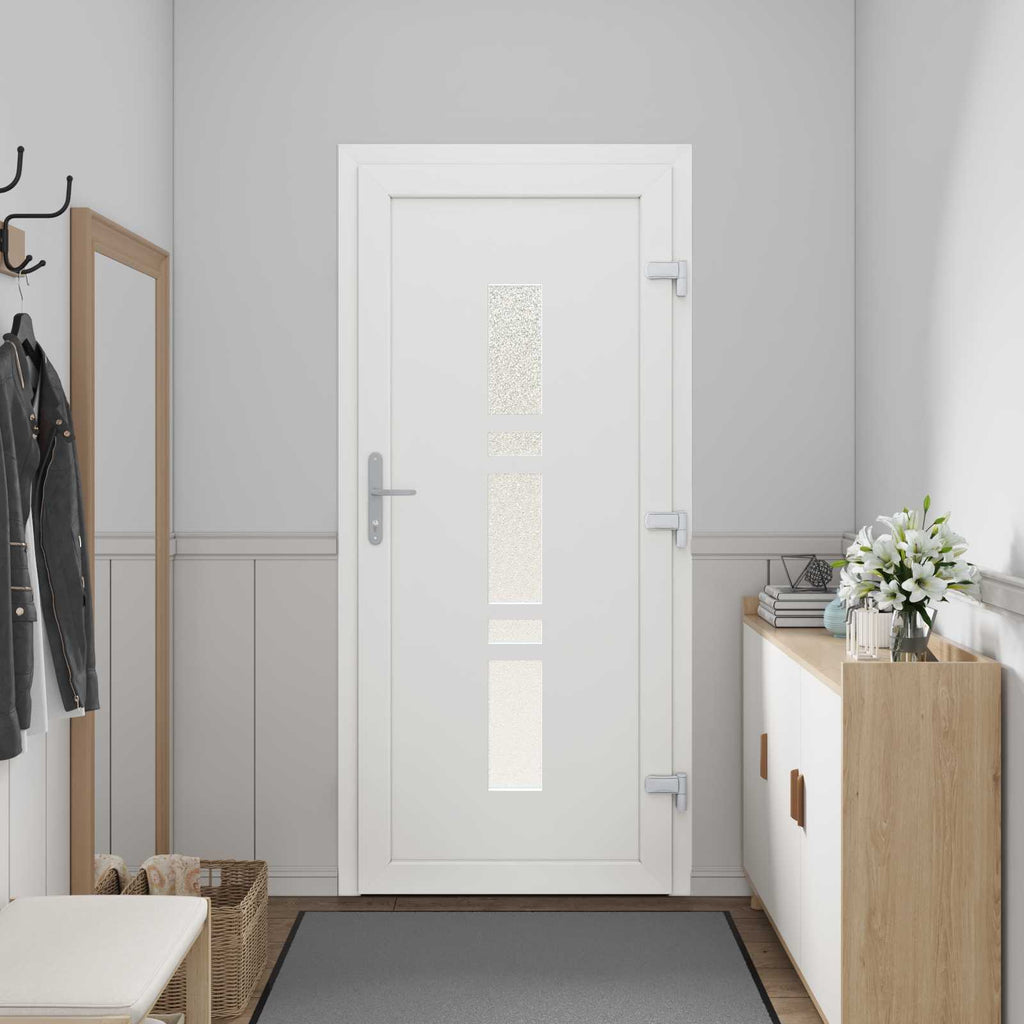 vidaXL Drzwi Frontowe antracytowy 98 x 200 cm PVC