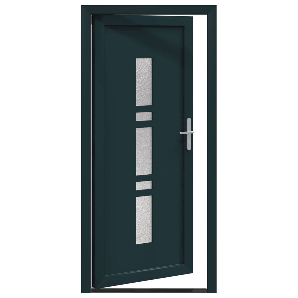 vidaXL Drzwi Frontowe antracytowy 98 x 200 cm PVC