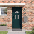 vidaXL Drzwi Frontowe antracytowy 110 x 210 cm PVC