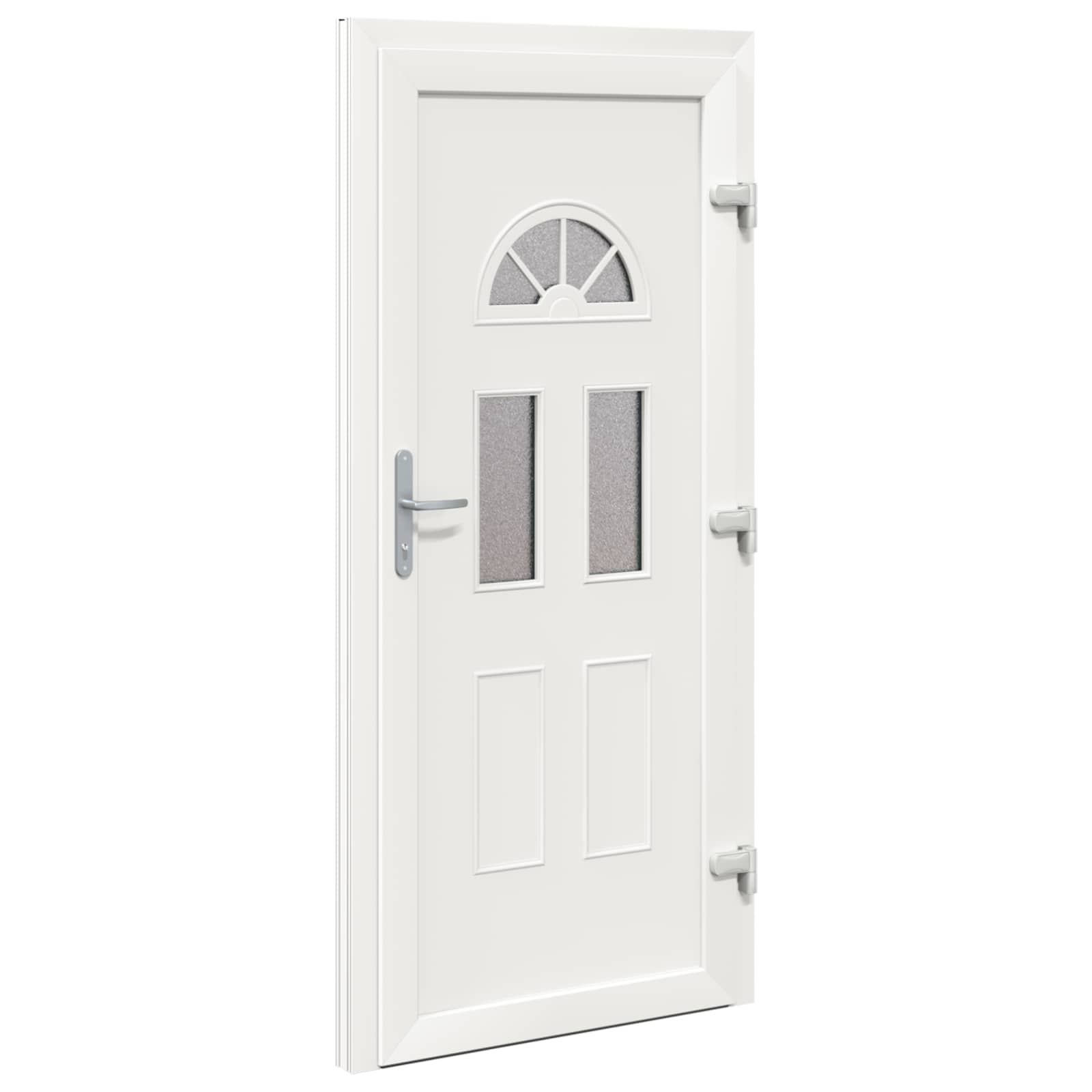 vidaXL Drzwi Frontowe antracytowy 98 x 198 cm PVC