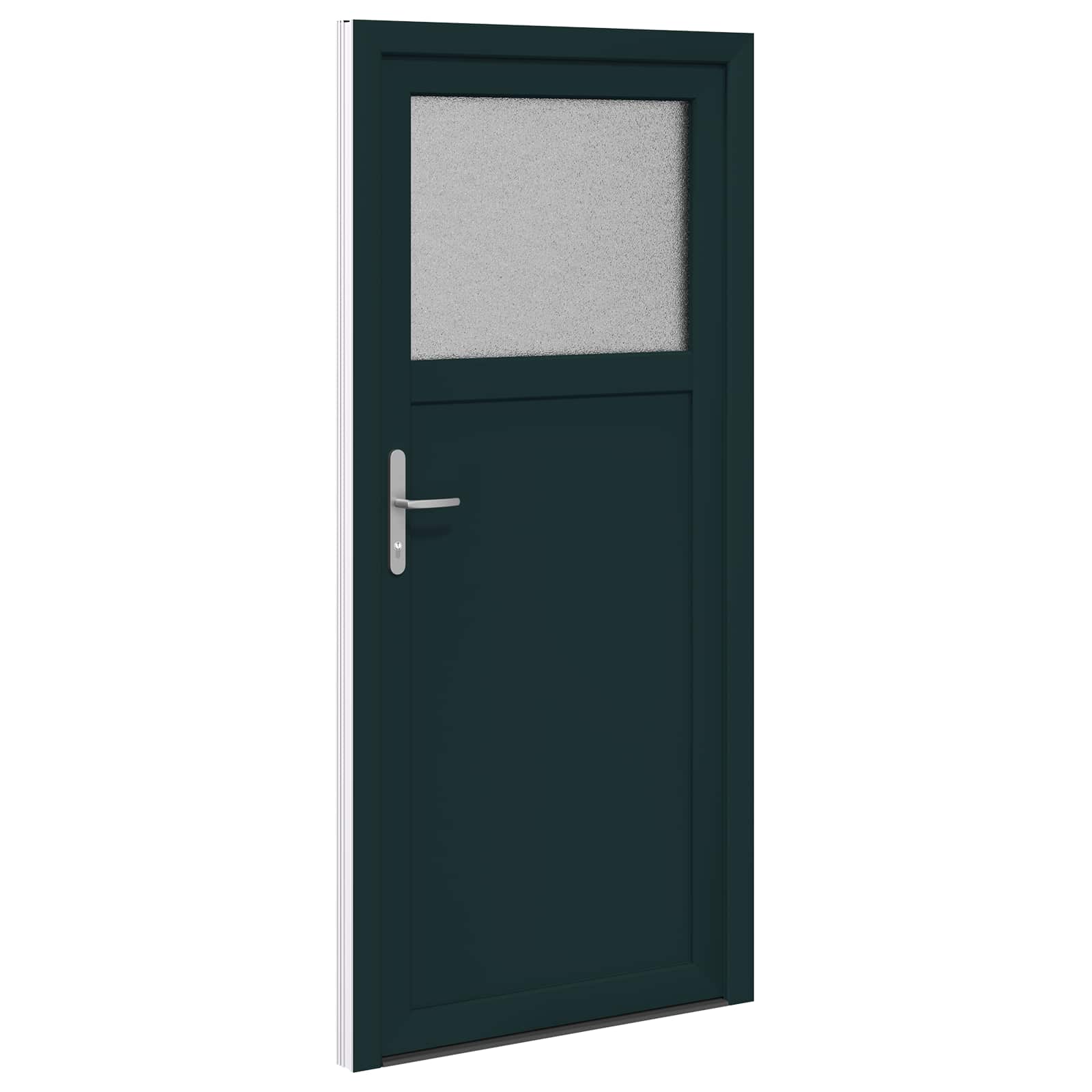 vidaXL Drzwi Wejściowe Boczne antracytowy 88 x 198 cm PVC