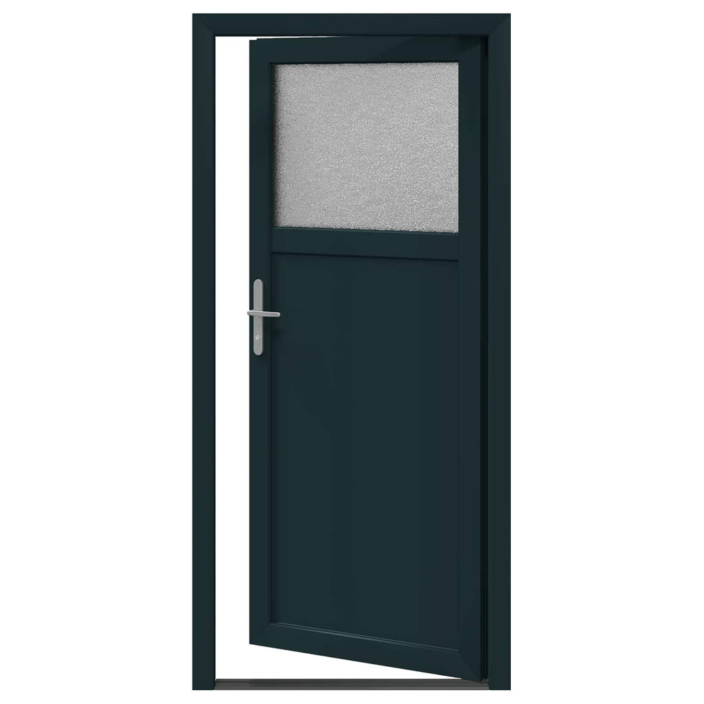 vidaXL Drzwi Wejściowe Boczne antracytowy 88 x 198 cm PVC
