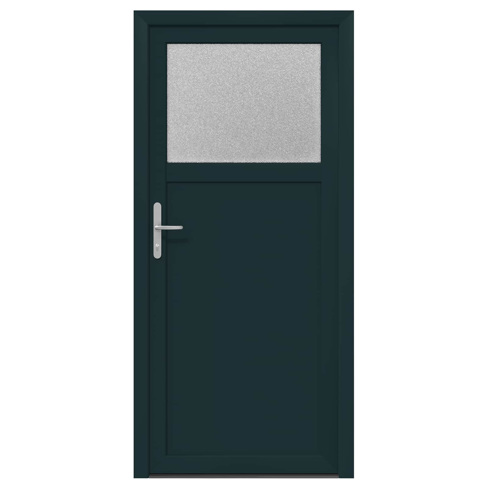 vidaXL Drzwi Wejściowe Boczne antracytowy 88 x 198 cm PVC