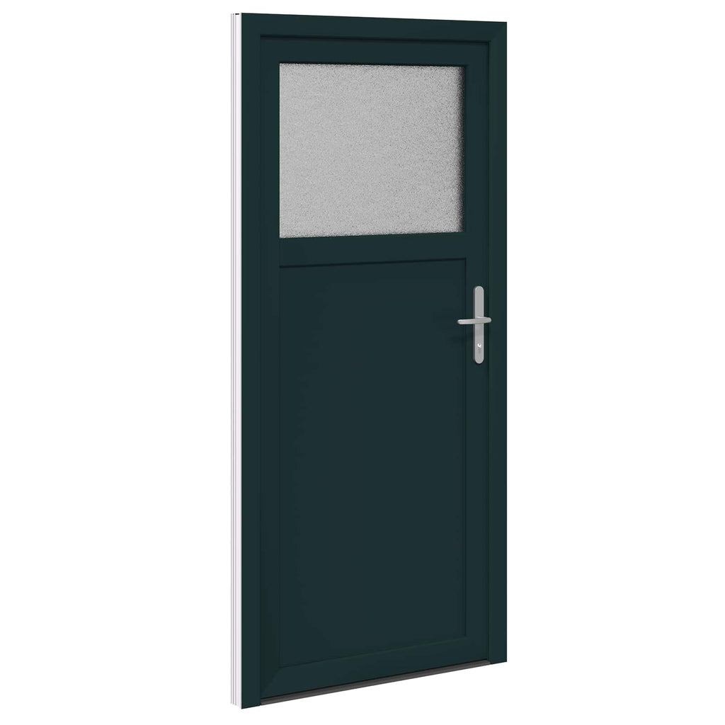 vidaXL Drzwi Wejściowe Boczne antracytowy 98 x 198 cm PVC