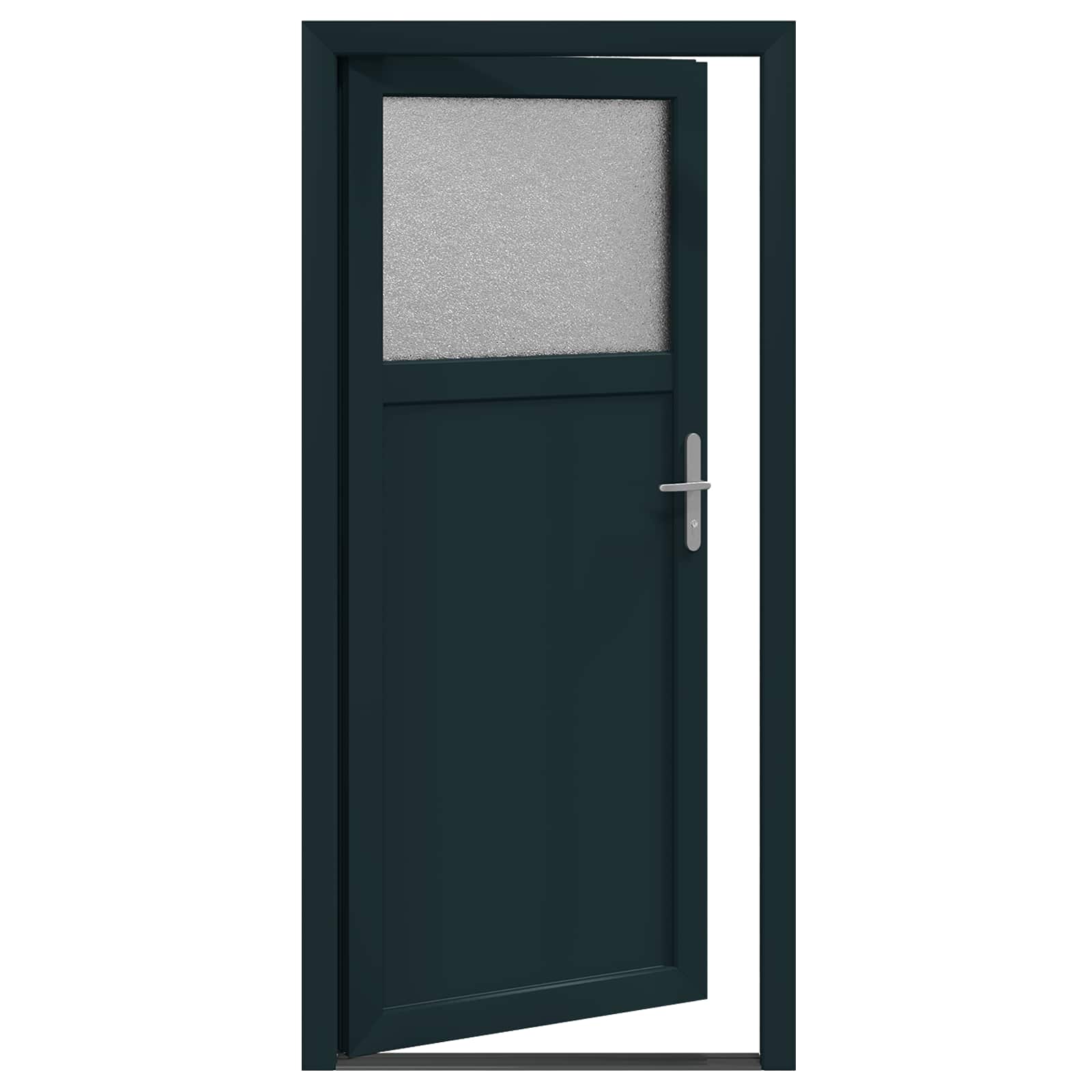 vidaXL Drzwi Wejściowe Boczne antracytowy 98 x 198 cm PVC