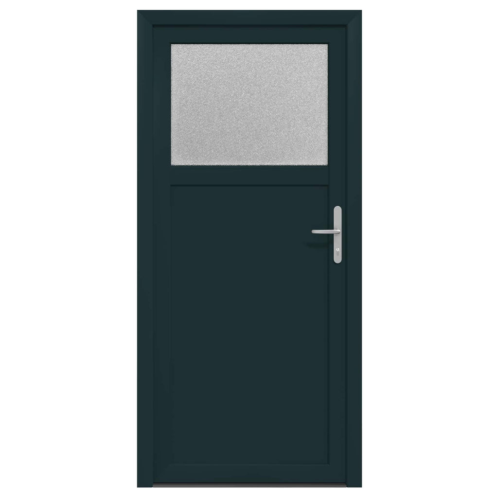 vidaXL Drzwi Wejściowe Boczne antracytowy 98 x 198 cm PVC