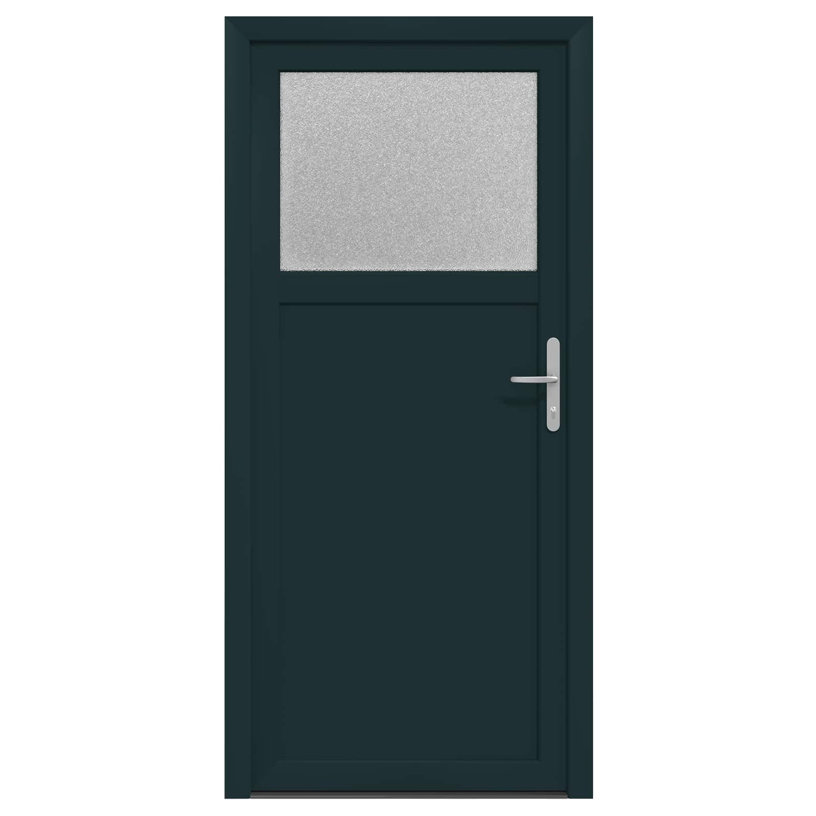 vidaXL Drzwi Wejściowe Boczne antracytowy 98 x 198 cm PVC