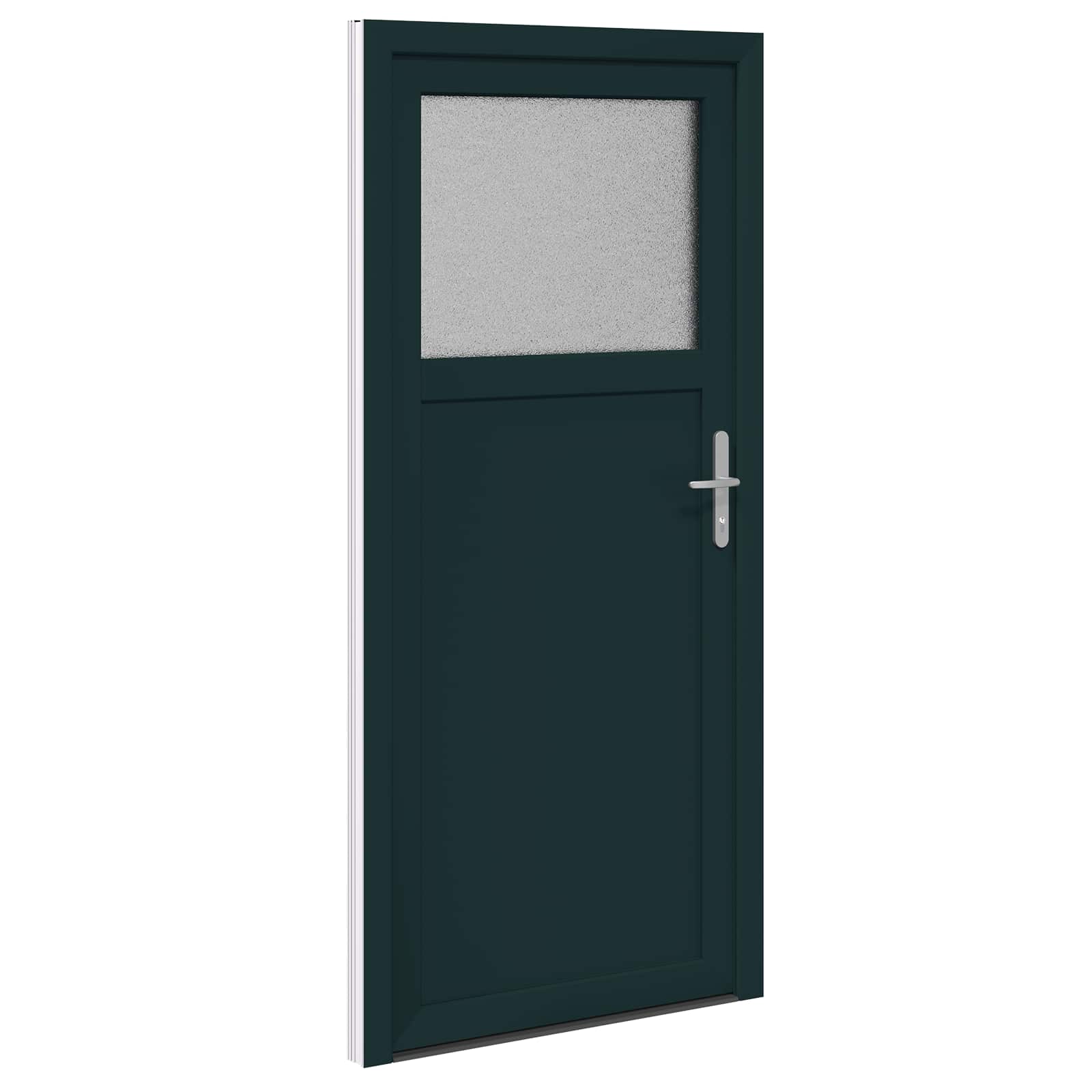 vidaXL Drzwi Wejściowe Boczne antracytowy 88 x 198 cm PVC