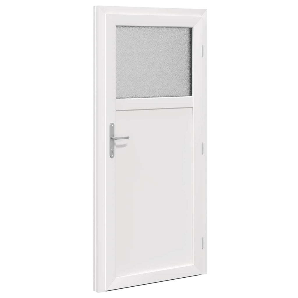 vidaXL Drzwi Wejściowe Boczne antracytowy 88 x 198 cm PVC
