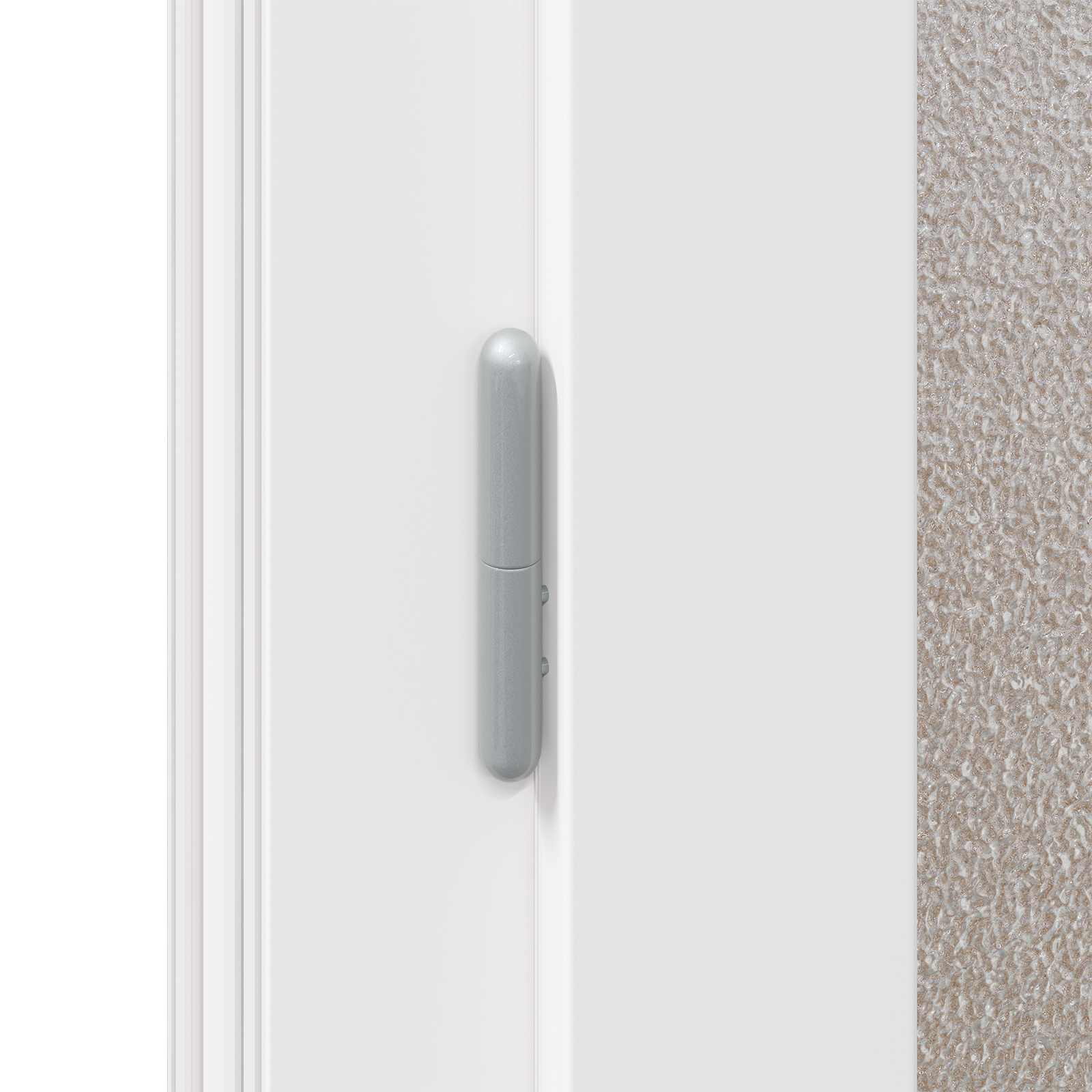 vidaXL Drzwi Wejściowe Boczne Biały 98 x 198 cm PVC