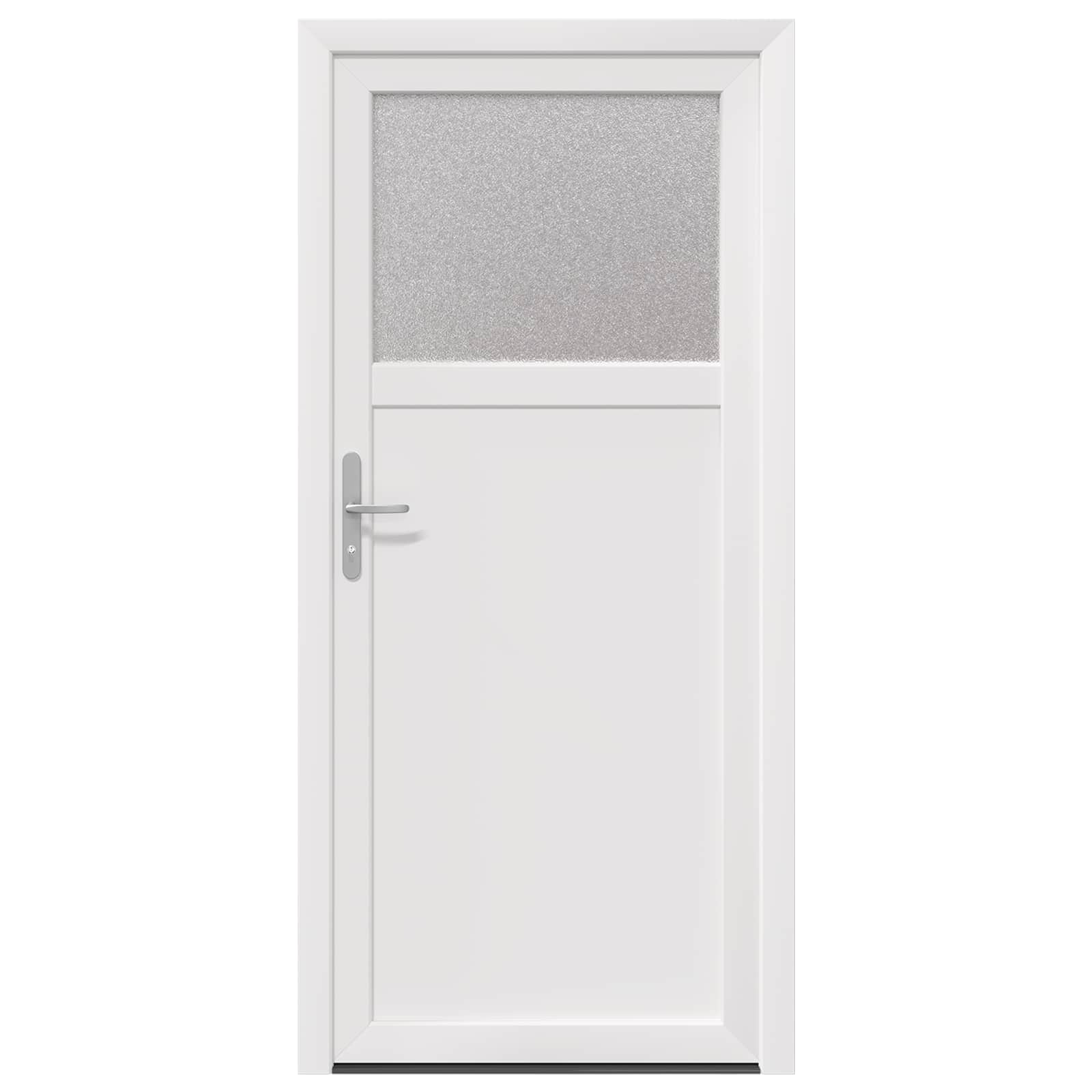 vidaXL Drzwi Wejściowe Boczne Biały 98 x 198 cm PVC