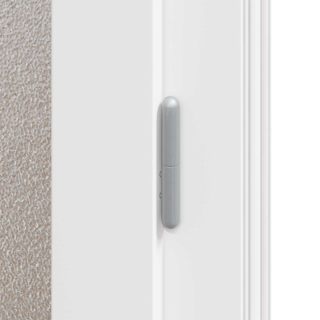 vidaXL Drzwi Wejściowe Boczne Biały 98 x 198 cm PVC