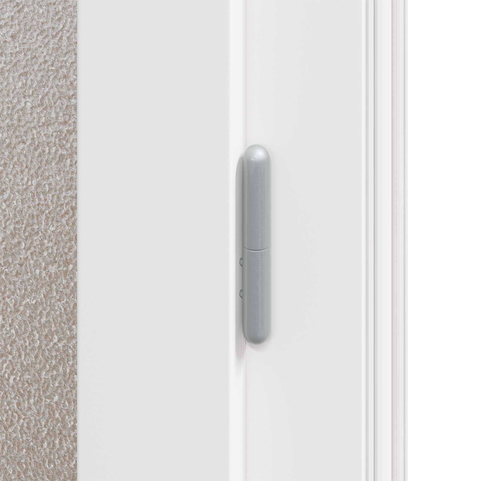 vidaXL Drzwi Wejściowe Boczne Biały 98 x 198 cm PVC