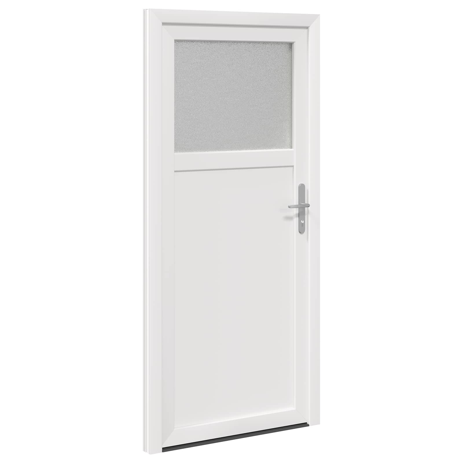 vidaXL Drzwi Wejściowe Boczne Biały 98 x 198 cm PVC