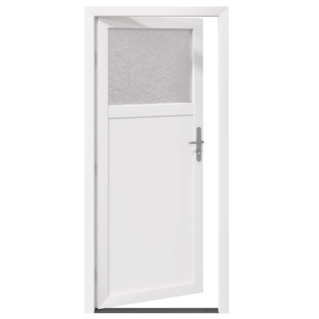 vidaXL Drzwi Wejściowe Boczne Biały 98 x 198 cm PVC