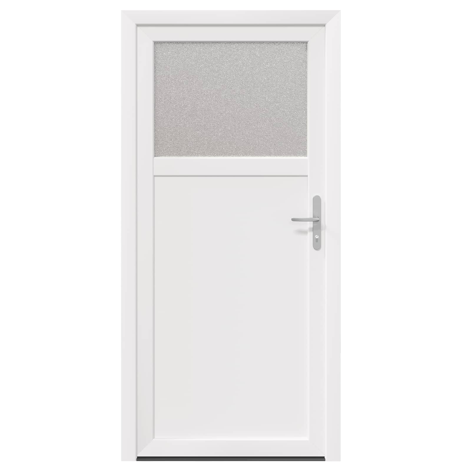 vidaXL Drzwi Wejściowe Boczne Biały 98 x 198 cm PVC